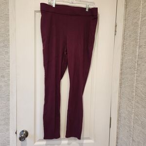 Time and Tru Women's Burgundy Leggings Size  XL BNWT